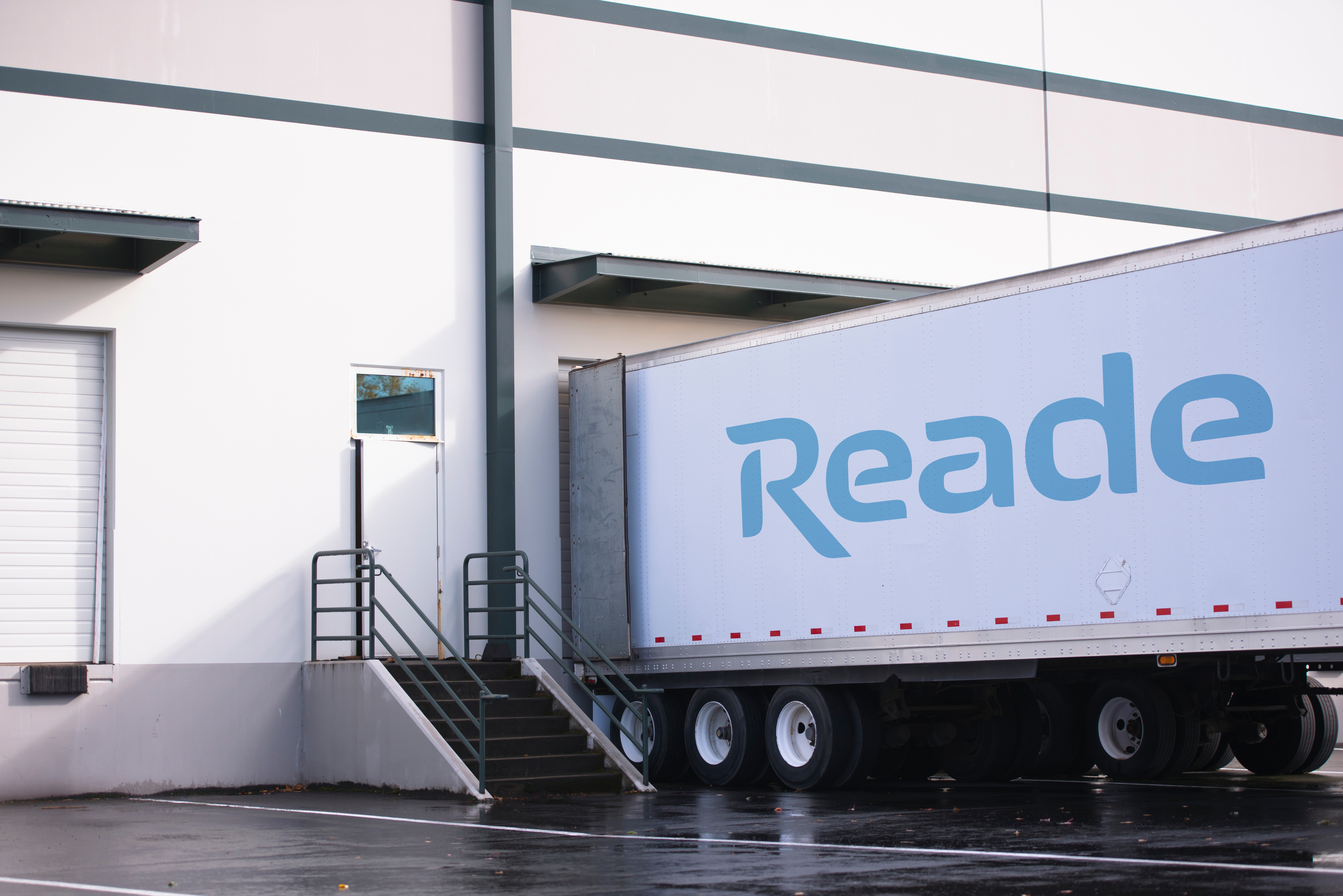 Reade branded semi truck