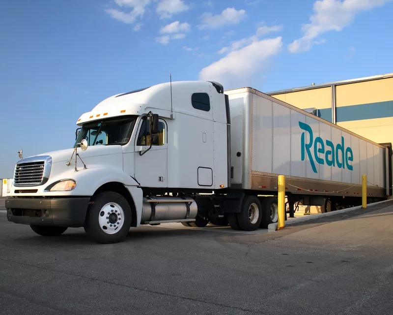 Reade branded semi truck